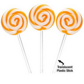 Petite Swirly Ripple Lollipops - Orange
